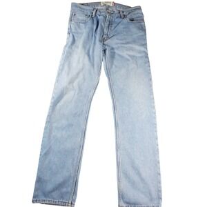 Levi's 505 Regular Fit Jeans Mens 34x34 Light Wash Blue Straight Leg Denim